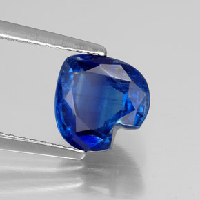 Cianita Azul natural de 2.04 ct, Forma de corazón, VS