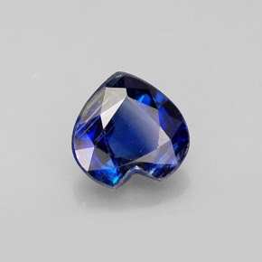 Cianita azul natural de 1,96 ct, forma de corazón, VS-SI