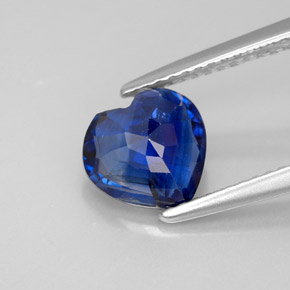 Cianita azul natural de 1,96 ct, forma de corazón, VS-SI