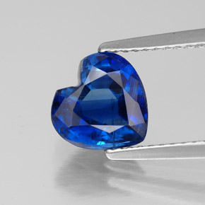 Cianita azul natural de 2,30 ct, forma de corazón, VS-SI