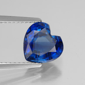 Cianita azul natural de 2,30 ct, forma de corazón, VS-SI