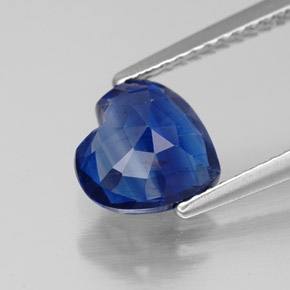 Cianita azul natural de 2,30 ct, forma de corazón, VS-SI