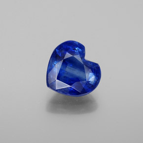 Cianita azul natural de 1,95 ct, forma de corazón, SI