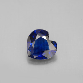 Cianita azul natural de 1,69 ct, forma de corazón, VS-SI