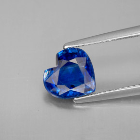 Cianita Azul natural de 1.73 ct, Forma de corazón, VS