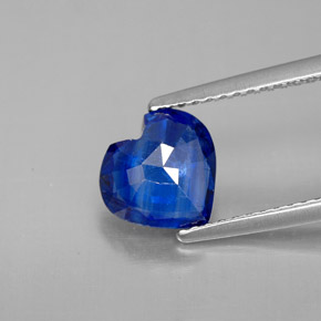 Cianita Azul natural de 1.73 ct, Forma de corazón, VS