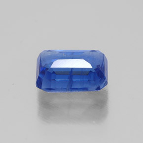 Cianita azul natural de 1,36 ct, corte esmeralda, SI