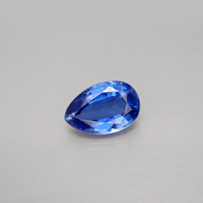 Cianita azul natural de 1,69 ct, en forma de pera, VS-SI