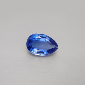 Cianita azul natural de 1,69 ct, en forma de pera, VS-SI