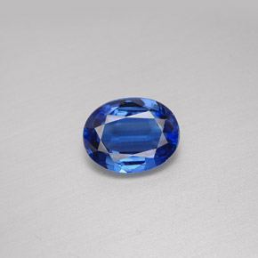 Cianita azul natural de 2,09 ct, corte óvalo, VS