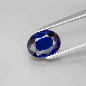 Cianita azul natural de 2,33 ct, corte óvalo, VS