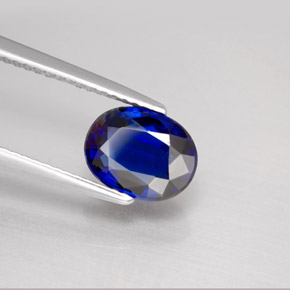 Cianita azul natural de 2,33 ct, corte óvalo, VS