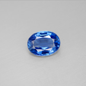 Cianita azul natural de 2,17 ct, corte óvalo, VS