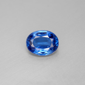 Cianita azul natural de 2,25 ct, corte óvalo, VS
