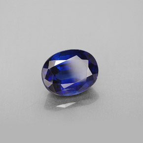 Cianita azul natural de 2,49 ct, corte óvalo, VS-SI