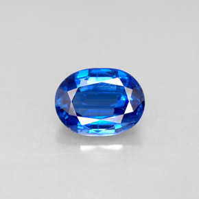 Cianita azul natural de 2,20 ct, corte óvalo, VS-SI