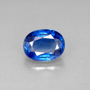 Cianita azul natural de 2,44 ct, corte óvalo, VS