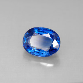 Cianita azul natural de 2,44 ct, corte óvalo, VS