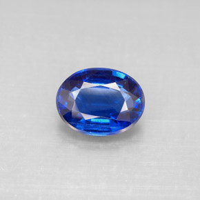 Cianita azul natural de 2,31 ct, corte óvalo, VS