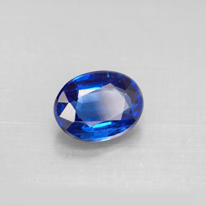 Cianita azul natural de 2,31 ct, corte óvalo, VS