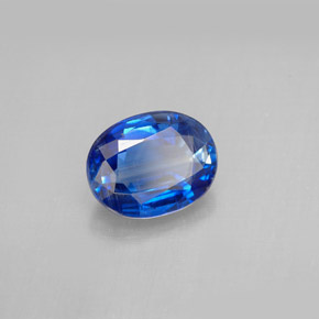 Cianita azul natural de 2,25 ct, corte óvalo, VS