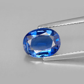 Cianita azul natural de 2,28 ct, corte óvalo, VS