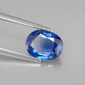 Cianita azul natural de 2,28 ct, corte óvalo, VS