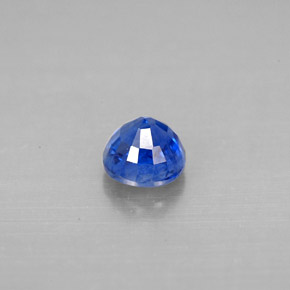 Cianita azul natural de 0,87 ct, corte redondo, SI