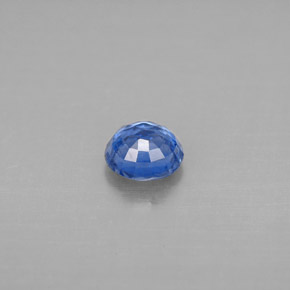Cianita azul natural de 0,69 ct, corte redondo, SI