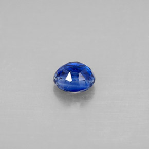 Cianita azul natural de 0,73 ct, corte redondo, SI