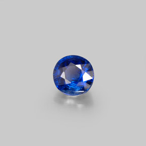 Cianita azul natural de 0,93 ct, corte redondo, VS-SI