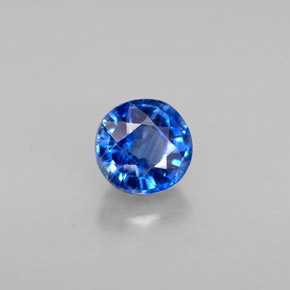 Cianita Azul natural de 1.17 ct, Corte Redondo, VS-SI