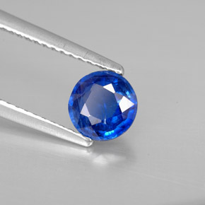 Cianita Azul natural de 0.96 ct, Corte Redondo, VS-SI