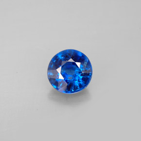 Cianita Azul natural de 0.99 ct, Corte Redondo, VS-SI