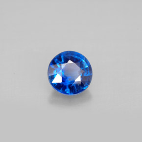 Cianita Azul natural de 0.99 ct, Corte Redondo, VS-SI