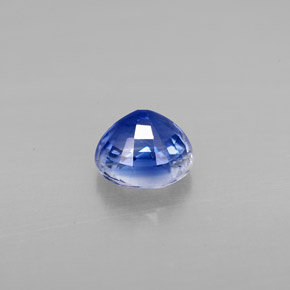 Cianita azul natural de 1,24 ct, corte redondo, VS-SI