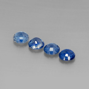 Gemas de cianita azul natural de  ct, corte redondo, VS-SI