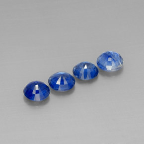 Gemas de Cianita Azul natural de  ct, Corte Redondo, VS-SI