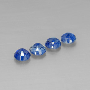 Gemas de cianita azul natural de  ct, corte redondo, VS-SI