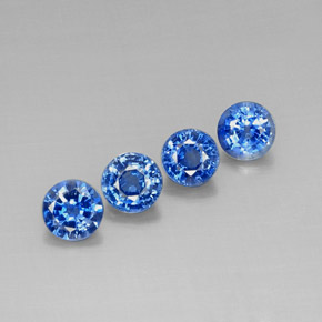 Gemas de Cianita Azul natural de  ct, Corte Redondo, VS-SI