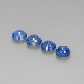 Gemas de Cianita Azul natural de  ct, Corte Redondo, VS-SI