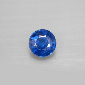 Cianita Azul natural de 1.41 ct, Corte Redondo, VS-SI
