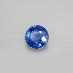 Cianita Azul natural de 1.41 ct, Corte Redondo, VS-SI