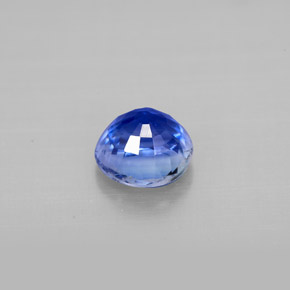 Cianita azul natural de 1,18 ct, corte redondo, VS-SI