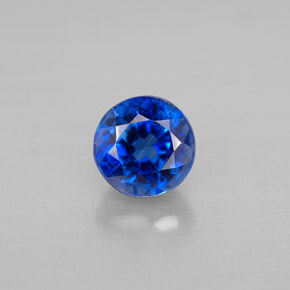 Cianita Azul natural de 1.37 ct, Corte Redondo, VS-SI
