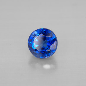 Cianita Azul natural de 1.37 ct, Corte Redondo, VS-SI