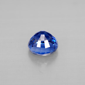 Cianita Azul natural de 1.37 ct, Corte Redondo, VS-SI