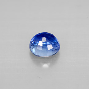 Cianita azul natural de 1,37 ct, corte redondo, VS-SI