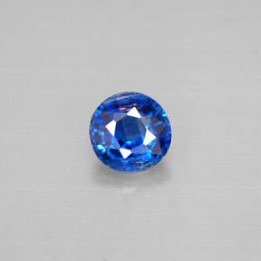 Cianita azul natural de 1,05 ct, corte redondo, VS-SI