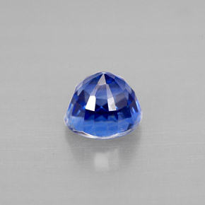 Cianita azul natural de 1,34 ct, corte redondo, VS-SI
